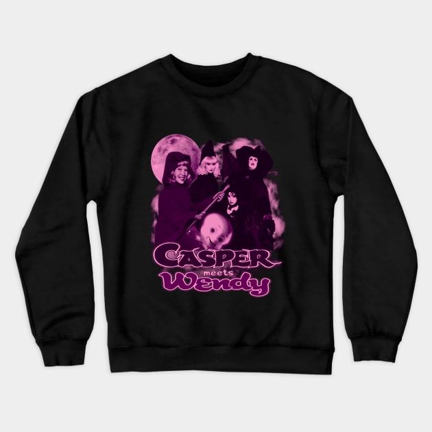 Casper Meets Wendy Crewneck Sweatshirt by The Dark Vestiary